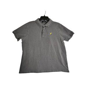 Kangol Original Grey Knit Polo Shirt Mens‎ XL